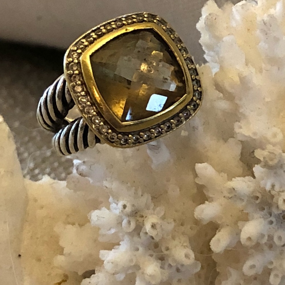 David Yurman Citrine Albion ring size US 6.